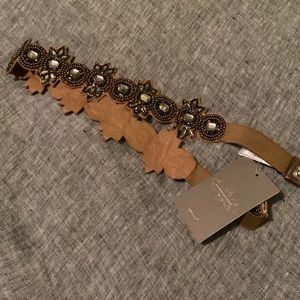 Anthropologie Art Deco beaded belt